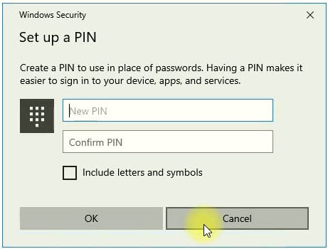 Leave this fields empty at all , just click cancel here